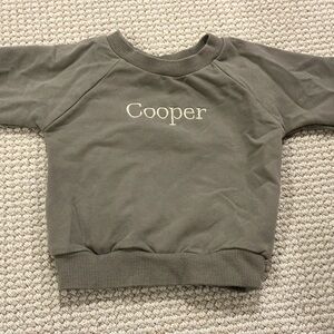 Cooper baby sage Sweatshirt